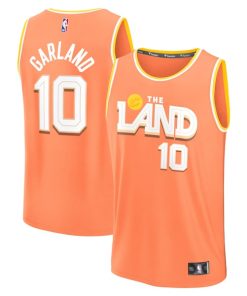 Darius Garland Cleveland Cavaliers  Youth 2025/26 City Edition Fast Break Jersey - Orange