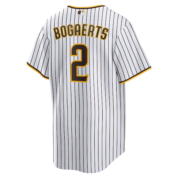 Xander Bogaerts San Diego Padres Nike Home Official Replica Player Jersey - White/Brown - Image 3