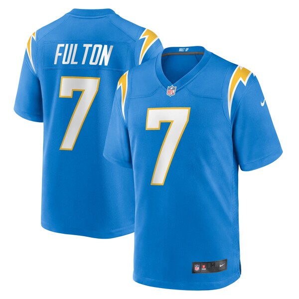 Kristian Fulton Los Angeles Chargers Nike Team Game Jersey - Powder Blue - Image 2