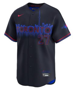 Alternative view of Vladimir Guerrero Jr. Toronto Blue Jays Nike 2024 City Connect Limited Player Jersey - Black