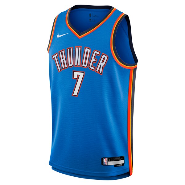 Chet Holmgren Oklahoma City Thunder Nike Youth Swingman Jersey - Icon Edition - Blue - Image 2