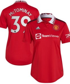 Scott McTominay Manchester United adidas Women's 2022/23 Home Replica Player Jersey - Red