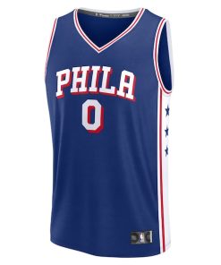 Alternative view of Tyrese Maxey Philadelphia 76ers  Big & Tall Fast Break Jersey - Icon Edition - Royal