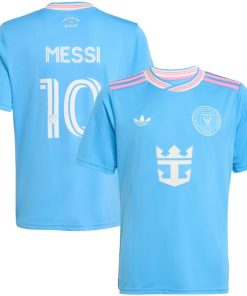 Lionel Messi Inter Miami CF adidas Originals Youth 2025 Third Replica Player Jersey - Blue