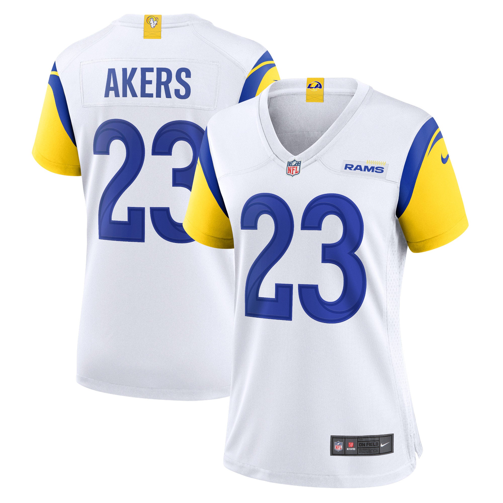 Cam Akers Los Angeles Rams Nike Women's Game Jersey - Bone/White - Image 5