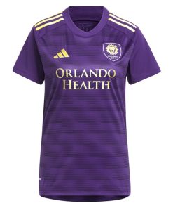 Alternative view of Ercan Kara Orlando City SC adidas Women's 2024 The Wall Kit Replica Player Jersey - Purple