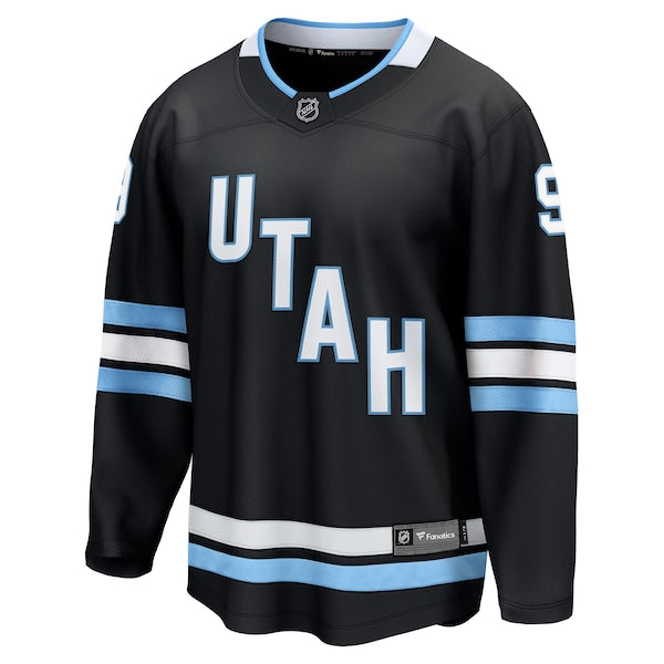 Clayton Keller Utah Hockey Club Breakaway Player Jersey - Black/White - Image 3