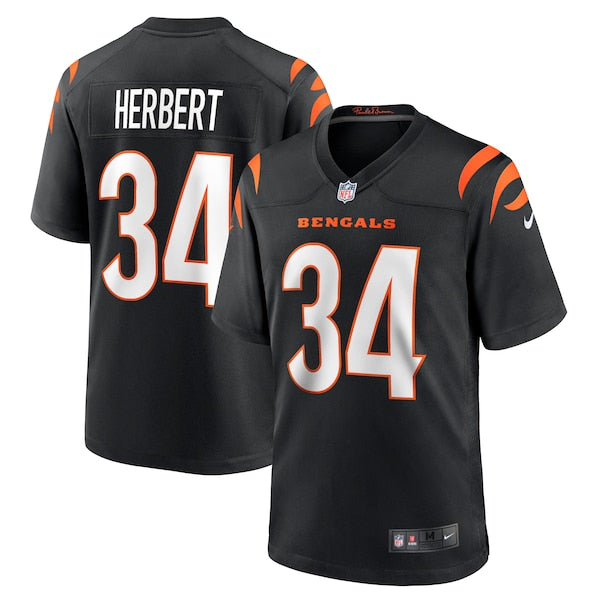 Khalil Herbert Cincinnati Bengals Nike Game Jersey - Black