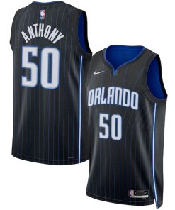 Alternative view of Cole Anthony Orlando Magic Nike Unisex Swingman Jersey - Icon Edition - Black/White