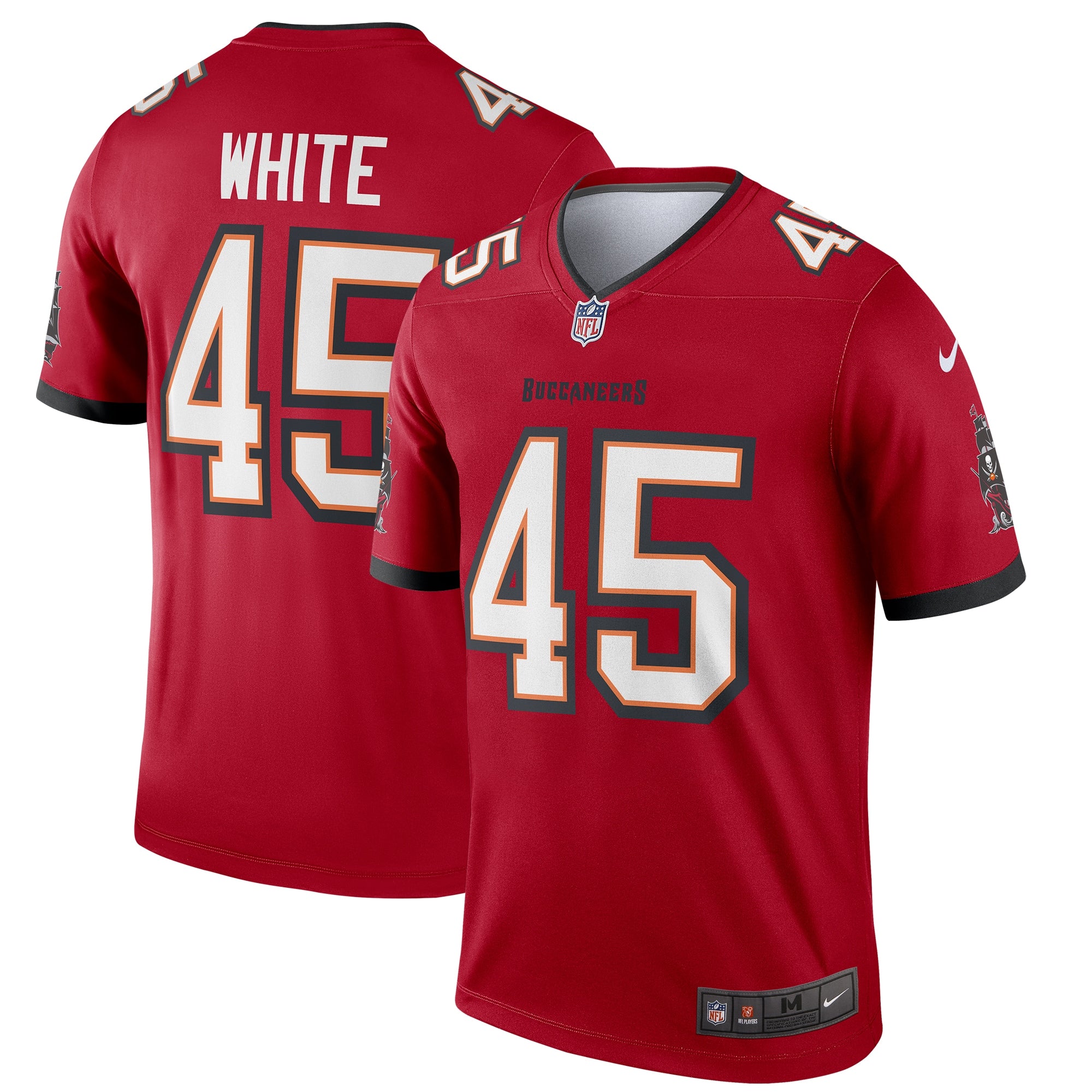 Devin White Tampa Bay Buccaneers Nike Alternate Legend Jersey - Pewter/Red - Image 5