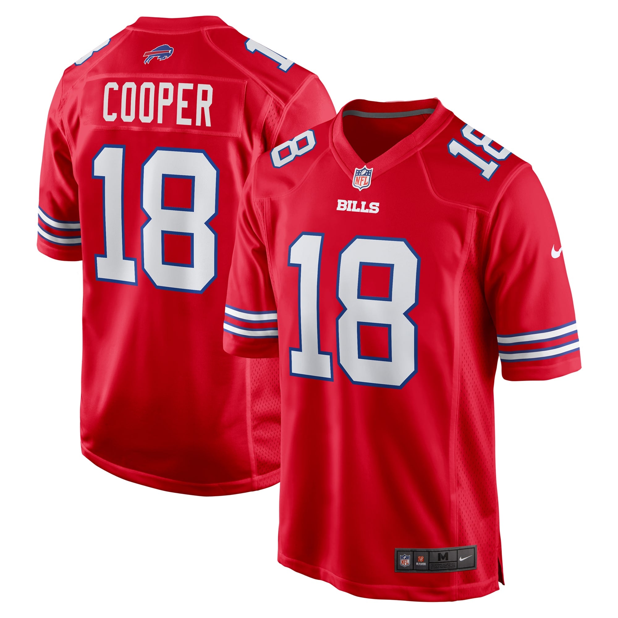 Amari Cooper Buffalo Bills Nike Game Jersey - White/Red - Image 5