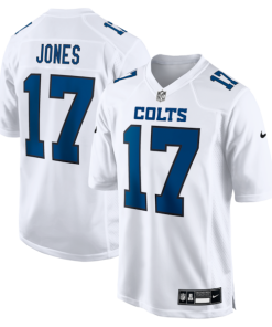 Daniel Jones Indianapolis Colts Nike Fashion Game Jersey - Tundra White/Black