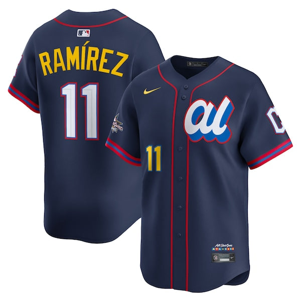 Jos¨¦ Ram¨ªrez American League Nike 2025 All-Star Edition Limited Player Jersey - Navy