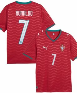 Cristiano Ronaldo Portugal National Team Puma 2026 Youth Home Replica Jersey - Red