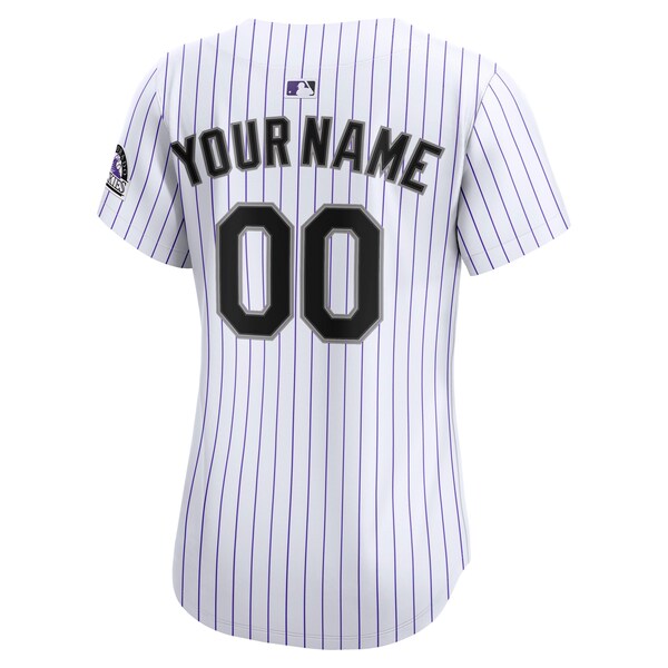 Colorado Rockies Nike Women's Home Limited Custom Jersey - White - Image 3
