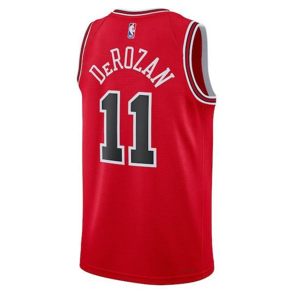DeMar DeRozan Chicago Bulls Nike Unisex Swingman Jersey - Icon Edition - Red/White - Image 4