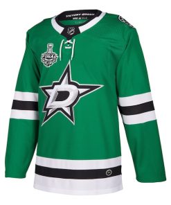 Alternative view of Dallas Stars adidas 2020 Stanley Cup Final Bound Authentic Patch Jersey - Kelly Green