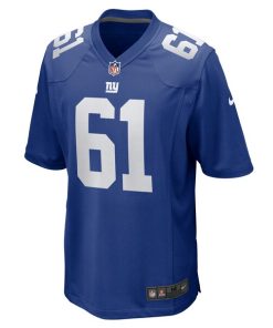 Alternative view of John Michael Schmitz Jr. New York Giants Nike Team Game Jersey -  Royal
