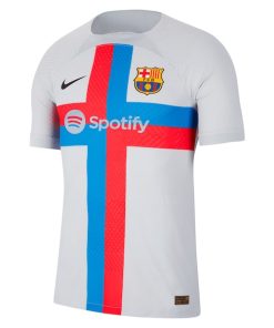Alternative view of Pedri Barcelona Nike 2022/23 Third Vapor Match Authentic Player Jersey - Gray