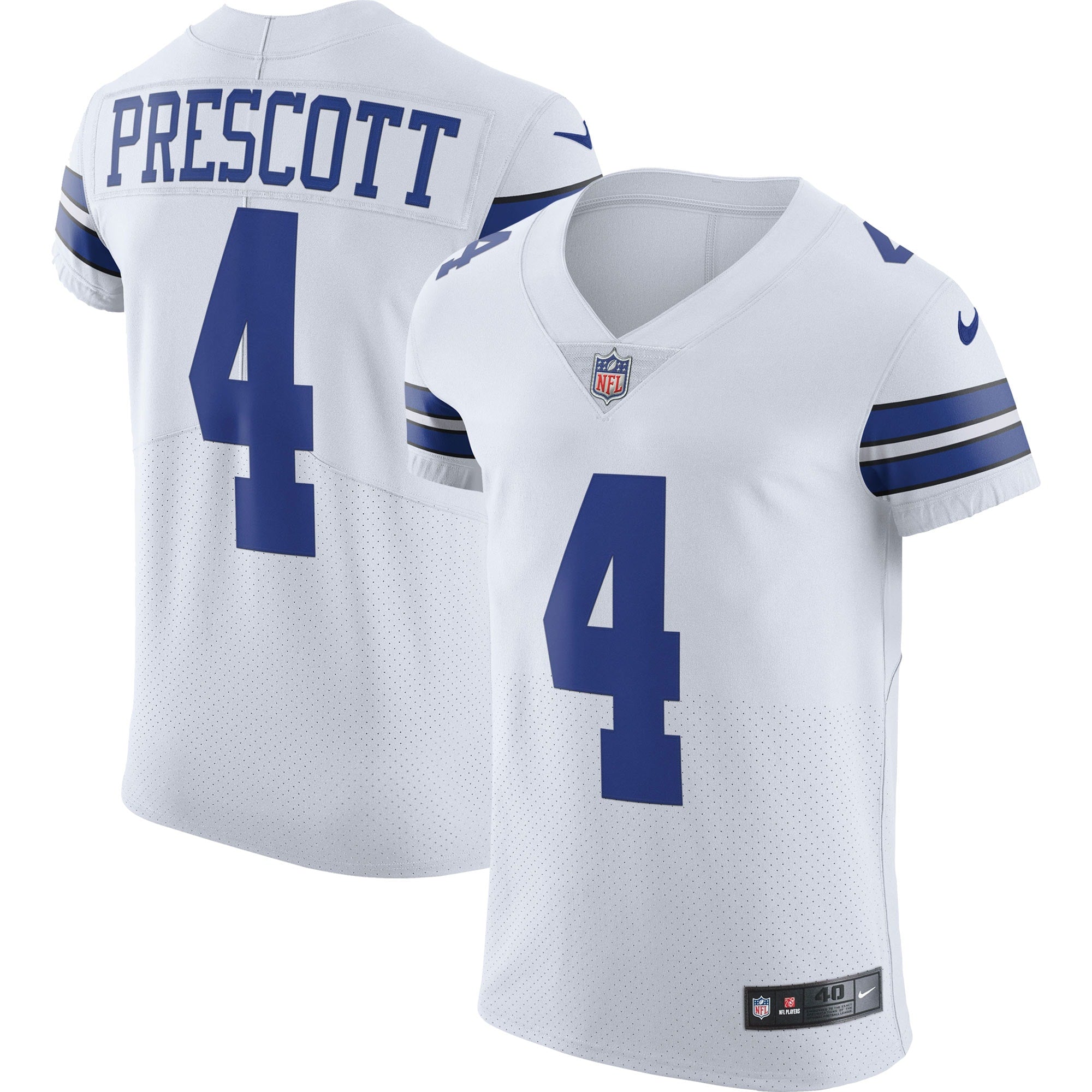 Dak Prescott Dallas Cowboys Nike Alternate Vapor Elite Player Jersey - Navy/White - Image 6