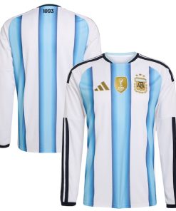 Argentina National Team adidas FIFA x World Cup 2026 Home Replica Long Sleeve Jersey - White
