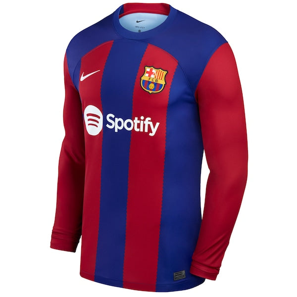 Jo?o F¨¦lix Barcelona Nike 2023/24 Home Stadium Replica Long Sleeve Player Jersey - Royal - Image 2
