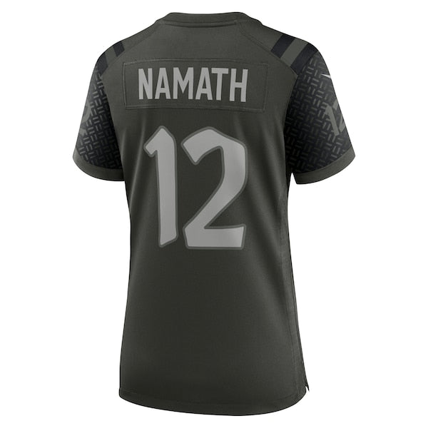 Joe Namath New York Jets Nike Women's 2025 Rivalries Collection Retired Player Game Jersey - Gotham Green - Image 3