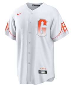 Alternative view of Mike Yastrzemski San Francisco Giants Nike City Connect Replica Player Jersey - White