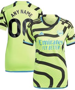 Arsenal adidas Women's 2023/24 Away Replica Custom Jersey - Yellow
