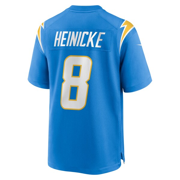 Taylor Heinicke Los Angeles Chargers Nike Team Game Jersey - Powder Blue - Image 3
