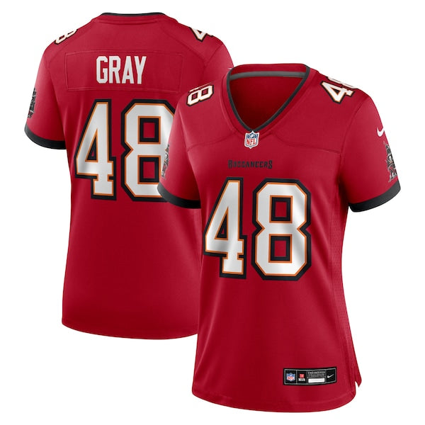 JT Gray Tampa Bay Buccaneers Nike Women's Team Game Jersey - Red