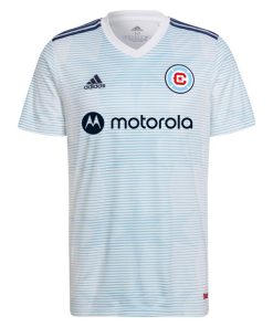 Alternative view of Chicago Fire adidas 2022 Primary Replica Blank Jersey - White