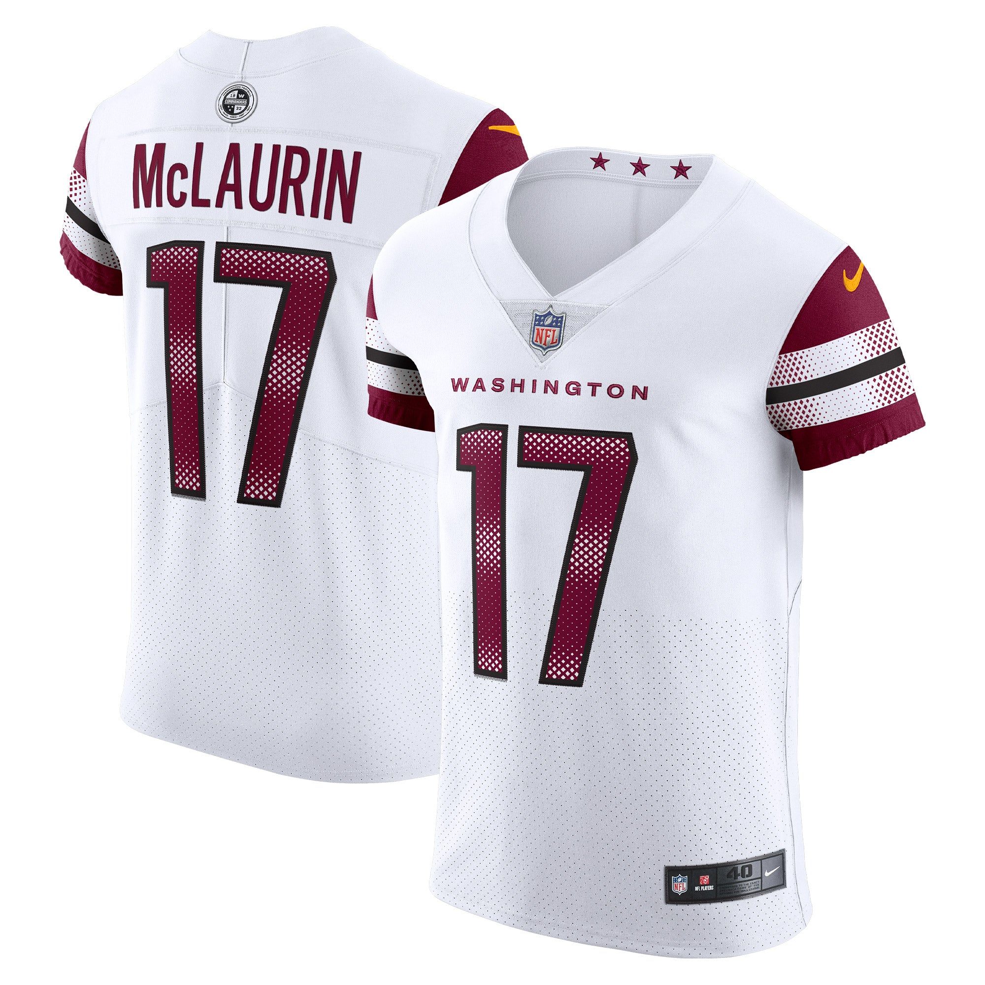Terry McLaurin Washington Commanders Nike Vapor Elite Jersey - Burgundy/Black/White - Image 6