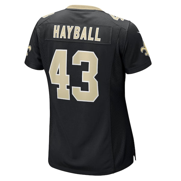 Matthew Hayball New Orleans Saints Nike Women's Game Jersey - Black - Image 4