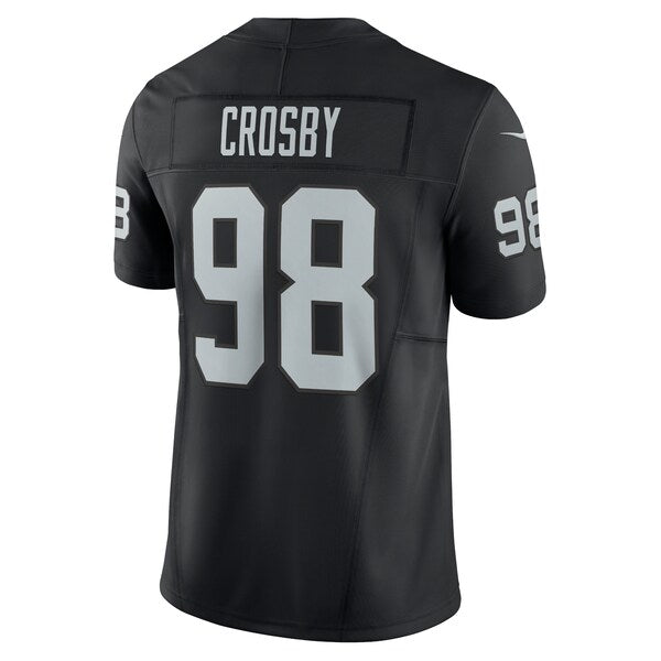 Maxx Crosby Las Vegas Raiders Nike Vapor F.U.S.E. Limited Jersey - Black - Image 5