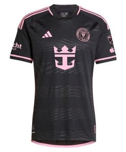 Alternative view of Lionel Messi Inter Miami CF adidas 2024 La Noche Authentic Player Jersey - Black