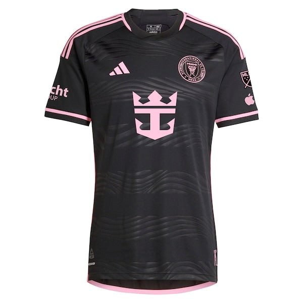 Lionel Messi Inter Miami CF adidas 2024 La Noche Authentic Player Jersey - Black - Image 2