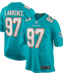 Rashard Lawrence Miami Dolphins Nike Team Game Jersey -  Aqua