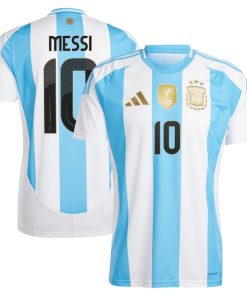 Lionel Messi Argentina National Team adidas 2024 Home Replica Player Jersey - White/Blue
