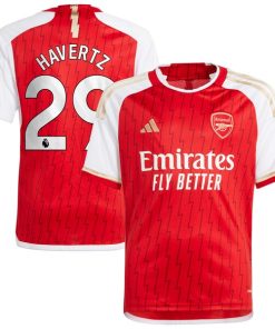 Kai Havertz Arsenal adidas Youth 2023/24 Home Replica Player Jersey - Red