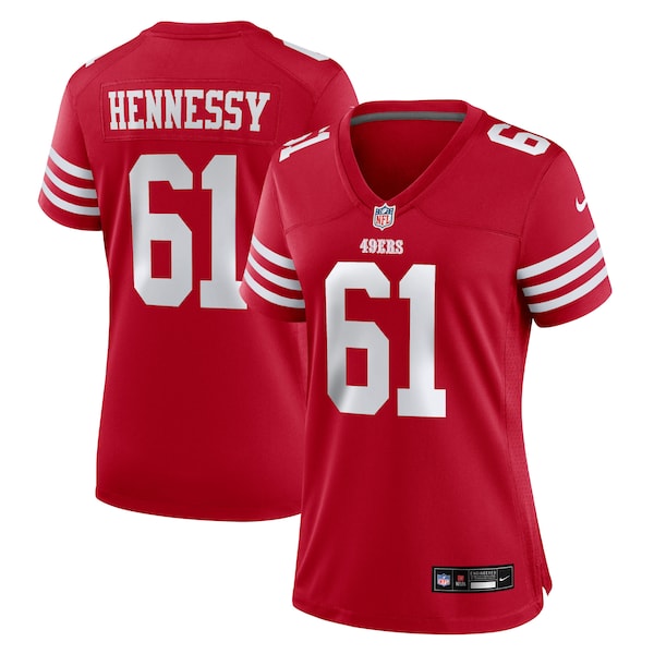 Matt Hennessy San Francisco 49ers Nike Women's Team Game Jersey - Scarlet