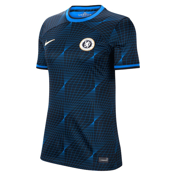 Enzo Fern¨¢ndez Chelsea Nike Women's 2023/24 Away Stadium Replica Player Jersey - Navy/Blue - Image 6