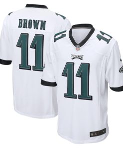 A.J. Brown Philadelphia Eagles Nike Game Jersey - White/Green