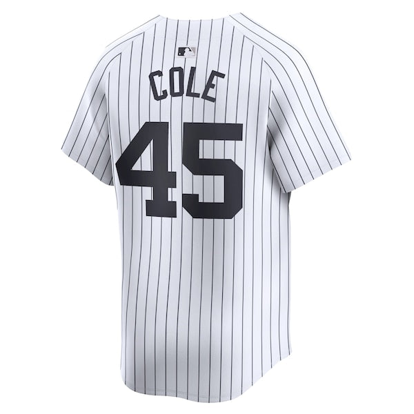 Gerrit Cole New York Yankees Nike Home Limited Player Jersey - White/Gray - Image 4