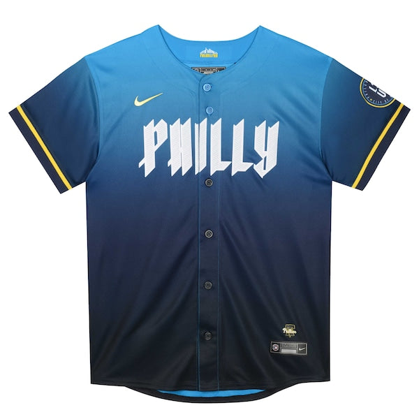 Zack Wheeler Philadelphia Phillies Nike Preschool 2024 City Connect Limited Player Jersey - Blue - Image 2