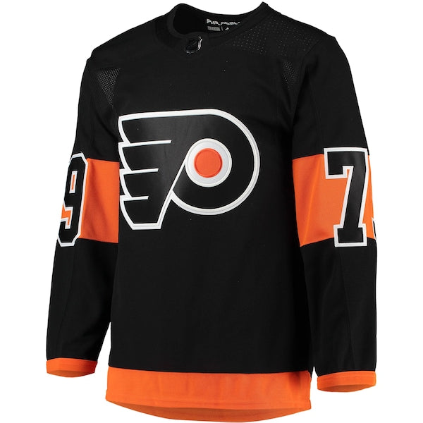 Carter Hart Philadelphia Flyers adidas Alternate Primegreen Authentic Player Jersey - Black - Image 2