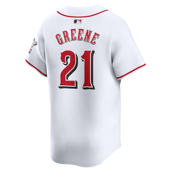 Hunter Greene Cincinnati Reds Nike Home Limited Player Jersey - White - Image 5