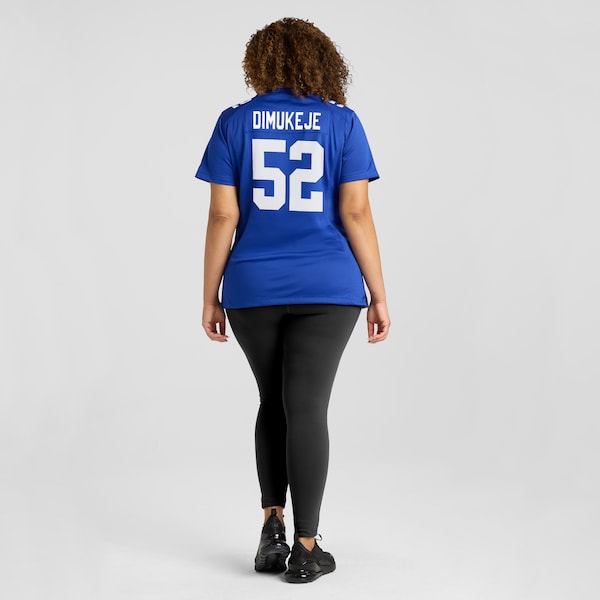 Victor Dimukeje New York Giants Nike Women's Team Game Jersey - Royal - Image 7