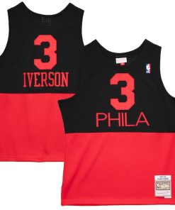 Allen Iverson Philadelphia 76ers 2003/04 Hardwood Classics Reload 2.0 Swingman Jersey - Black