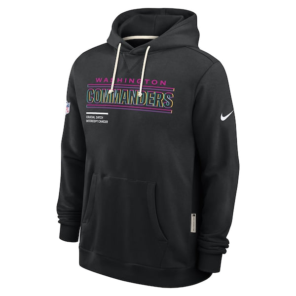 Washington Commanders Nike 2025 NFL Crucial Catch Sideline Standard Issue Dri-FIT Hoodie - Black - Image 2